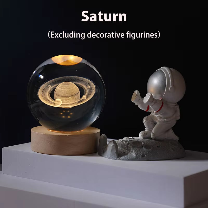 Crystal Ball Night Light LED Galaxy Children Night Lamp for Bedroom Ambient Light Creative Gift Night Light USB Led Light